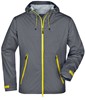 James & Nicholson JN1098 Men´s Outdoor Jacket - /Iron-Grey/Yellow - M afbeelding