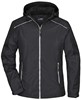 James & Nicholson JN1117 Ladies´ Rain Jacket - /Black/Silver-(Solid) - XXL afbeelding