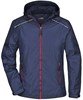 James & Nicholson JN1117 Ladies´ Rain Jacket - /Navy/Red - XL afbeelding