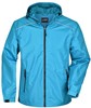 James & Nicholson JN1118 Men´s Rain Jacket - /Turquoise/Iron-Grey - XXL afbeelding