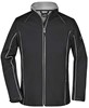 James & Nicholson JN1121 Ladies´ Zip-Off Softshell Jacket - /Black/Silver-(Solid) - L afbeelding