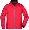 James & Nicholson JN1122 Men´s Zip-Off Softshell Jacket - /Red/Black - XL afbeelding