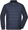 James & Nicholson JN1124 Men´s Hybrid Sweat Jacket - /Navy - S afbeelding