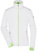 James & Nicholson JN1125 Ladies´ Sports Softshell Jacket - /White/Bright-Green - S afbeelding