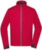James & Nicholson JN1126 Men´s Sports Softshell Jacket - /Light-Red/Black - M afbeelding