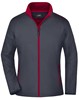James & Nicholson JN1129 Ladies´ Promo Softshell Jacket - /Iron-Grey/Red - XL afbeelding