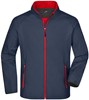 James & Nicholson JN1130 Men´s Promo Softshell Jacket - /Iron-Grey/Red - L afbeelding