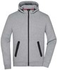 James & Nicholson JN1144 Men´s Hooded Jacket - /Light-Melange - L afbeelding