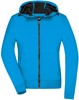James & Nicholson JN1145 Ladies´ Hooded Softshell Jacket - /Blue/Black - L afbeelding