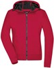 James & Nicholson JN1145 Ladies´ Hooded Softshell Jacket - /Red/Black - S afbeelding