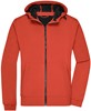 James & Nicholson JN1146 Men´s Hooded Softshell Jacket - /Flame/Black - XXL afbeelding