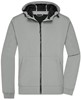 James & Nicholson JN1146 Men´s Hooded Softshell Jacket - /Light-Grey/Black - L afbeelding