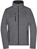 James & Nicholson JN1147 Ladies´ Softshell Jacket - /Dark-Melange/Black - XS afbeelding