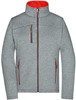 James & Nicholson JN1147 Ladies´ Softshell Jacket - /Dark-Melange/Red - S afbeelding