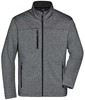 James & Nicholson JN1148 Men´s Softshell Jacket - /Dark-Melange/Black - XL afbeelding