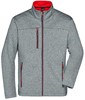 James & Nicholson JN1148 Men´s Softshell Jacket - /Dark-Melange/Red - 3XL afbeelding