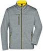 James & Nicholson JN1148 Men´s Softshell Jacket - /Dark-Melange/Yellow - 3XL afbeelding