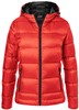 James & Nicholson JN1151 Ladies´ Hooded Down Jacket - /Flame/Black - XL afbeelding