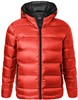 James & Nicholson JN1152 Men´s Hooded Down Jacket - /Flame/Black - 3XL afbeelding