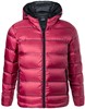 James & Nicholson JN1152 Men´s Hooded Down Jacket - /Red/Black - S afbeelding