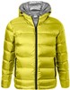 James & Nicholson JN1152 Men´s Hooded Down Jacket - /Yellow/Silver-(Solid) - 3XL afbeelding