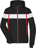 James & Nicholson JN1173 Ladies´ Wintersport Jacket - /Black/White/Light-Red - L afbeelding
