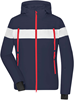James & Nicholson JN1173 Ladies´ Wintersport Jacket - /Navy/White/Light-Red - M afbeelding