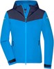 James & Nicholson JN1179 Ladies´ Allweather Jacket - /Bright-Blue/Navy/Bright-Blue - XL afbeelding