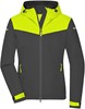 James & Nicholson JN1179 Ladies´ Allweather Jacket - /Carbon/Bright-Yellow/Carbon - XS afbeelding