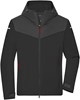 James & Nicholson JN1180 Men´s Allweather Jacket - /Black/Carbon/Light-Red - 3XL afbeelding