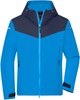 James & Nicholson JN1180 Men´s Allweather Jacket - /Bright-Blue/Navy/Bright-Blue - 3XL afbeelding