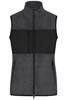 James & Nicholson JN1309 Ladies´ Fleece Vest - /Dark-Melange/Black - XL afbeelding