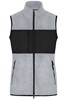James & Nicholson JN1309 Ladies´ Fleece Vest - /Light-Melange/Black - M afbeelding