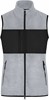James & Nicholson JN1309 Ladies´ Fleece Vest - /Light-Melange/Black - XL afbeelding