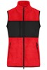 James & Nicholson JN1309 Ladies´ Fleece Vest - /Red/Black - S afbeelding