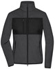 James & Nicholson JN1311 Ladies´ Fleece Jacket - /Dark-Melange/Black - XS afbeelding