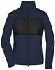 James & Nicholson JN1311 Ladies´ Fleece Jacket - /Navy/Black - XL afbeelding