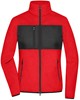 James & Nicholson JN1311 Ladies´ Fleece Jacket - /Red/Black - XL afbeelding