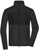 James & Nicholson JN1312 Men´s Fleece Jacket - /Black/Black - XL afbeelding
