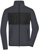 James & Nicholson JN1312 Men´s Fleece Jacket - /Carbon/Black - 3XL afbeelding