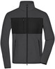 James & Nicholson JN1312 Men´s Fleece Jacket - /Dark-Melange/Black - 3XL afbeelding