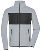 James & Nicholson JN1312 Men´s Fleece Jacket - /Light-Melange/Black - XL afbeelding