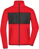 James & Nicholson JN1312 Men´s Fleece Jacket - /Red/Black - L afbeelding