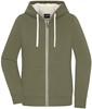 James & Nicholson JN1319 Ladies´ Doubleface Jacket - /Olive/Nature - S afbeelding