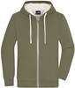 James & Nicholson JN1320 Men´s Doubleface Jacket - /Olive/Nature - L afbeelding