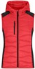 James & Nicholson JN1327 Ladies´ Hybrid Vest - /Red/Black - XL afbeelding