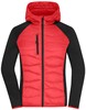 James & Nicholson JN1329 Ladies´ Hybrid Jacket - /Red/Black - XL afbeelding