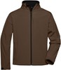 James & Nicholson JN135 Men´s Softshell Jacket - Brown - 3XL afbeelding