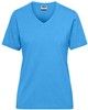 James & Nicholson JN1807 Ladies´ Bio Workwear T-Shirt - /Aqua - L afbeelding