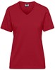 James & Nicholson JN1807 Ladies´ Bio Workwear T-Shirt - /Red - XXL afbeelding